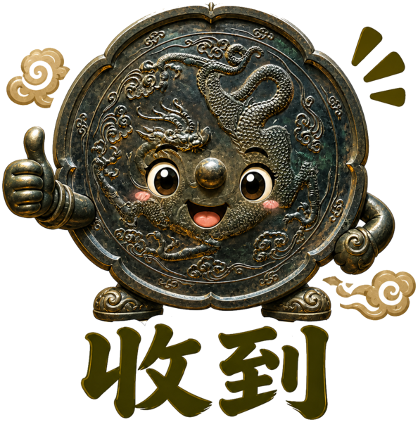 Dragon Mirror relic sticker