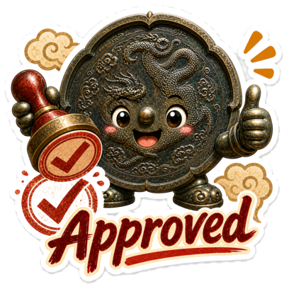 Approved sticker